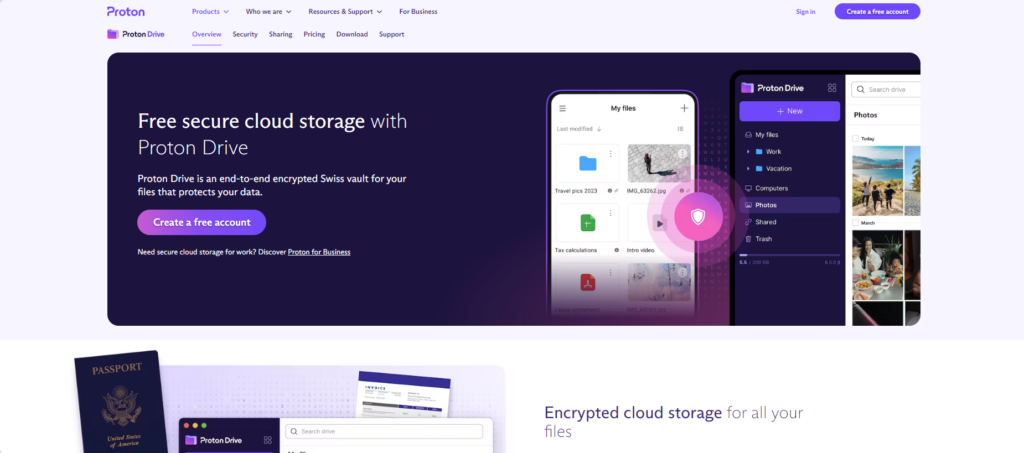 Proton Drive: End-to-End Encrypted Swiss Vault For Files