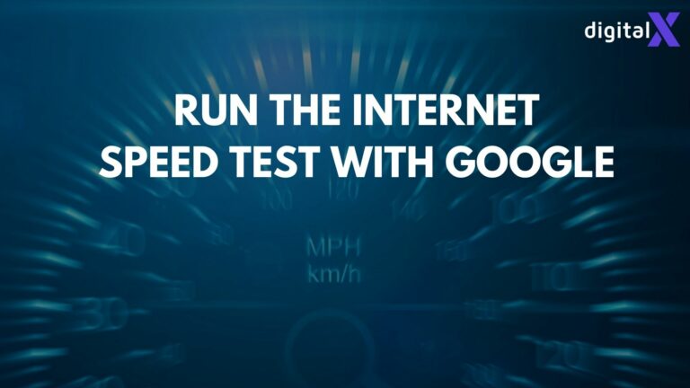 Run the Internet Speed Test with Google